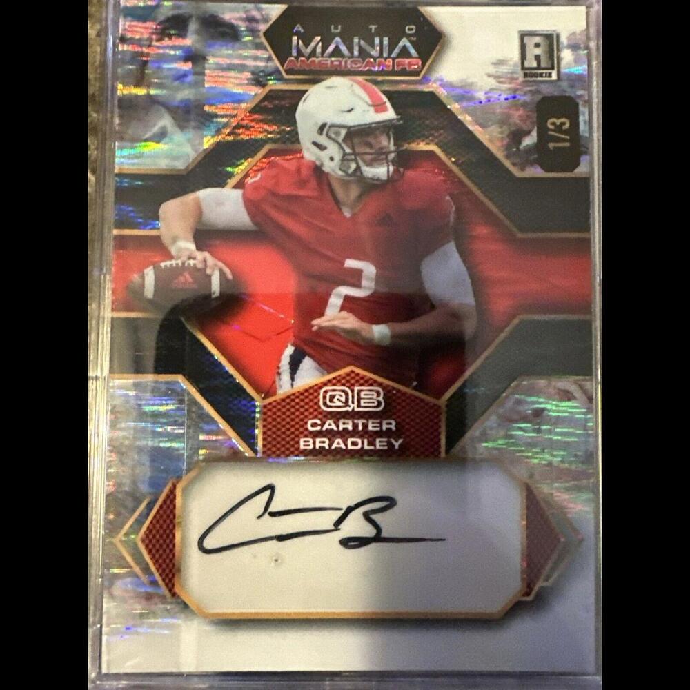 2024 Wild Card Auto Mania American RC Rookie 1/3 ebay Carter Bradley